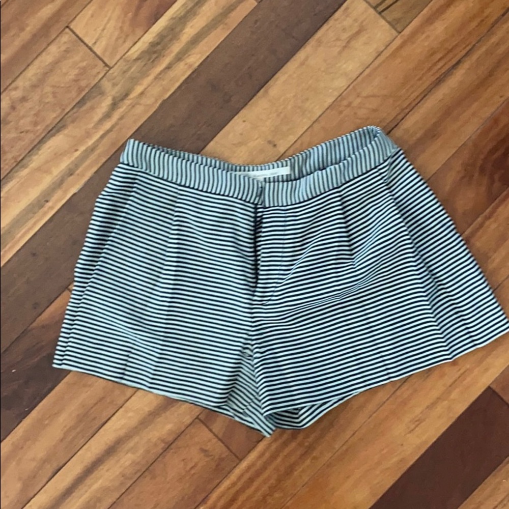 High waisted striped shorts